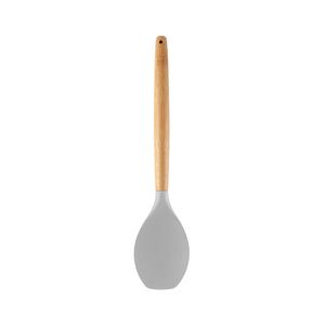 Colher de Bambu com Silicone 32cm Off White - Yoi