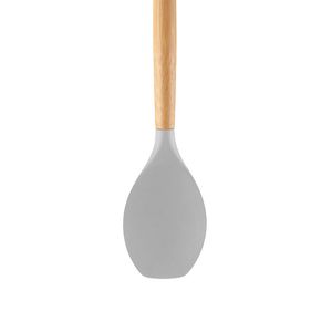 Colher de Bambu com Silicone 32cm Off White - Yoi