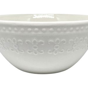 Bowl 550mL Relieve Branca Arabescos - Yoi