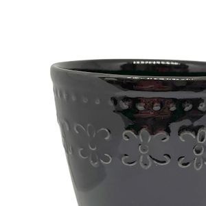 Caneca Relieve Preto Arabescos 254mL - Yoi