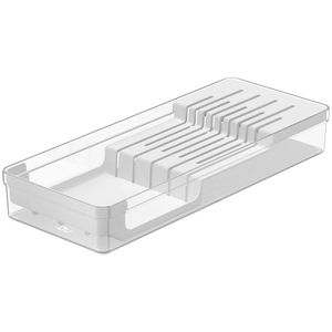 Organizador de Facas Clear Branco - Ou
