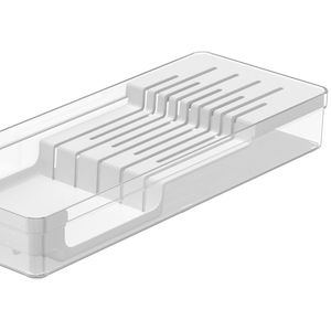 Organizador de Facas Clear Branco - Ou