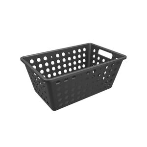 Kit Com 6 Cestas Organizadoras One Grande 28,8cm Preta - Coza