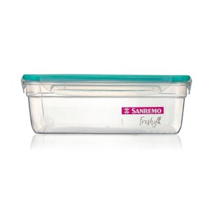 Pote de Plástico Retangular Fresh 2,5l Verde - Sanremo
