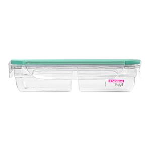 Pote de Plástico Retangular Fresh 730mL Verde - Sanremo
