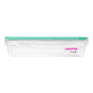 Pote de Plástico Retangular Fresh 1,6l Verde - Sanremo