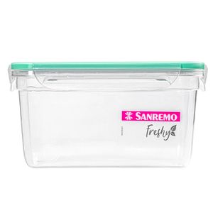 Pote de Plástico Retangular Fresh 2l Verde - Sanremo