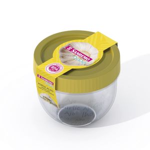 Pote de Plástico Redondo Alho 165mL Amarelo - Sanremo