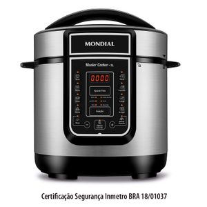 Panela de Pressão Elétrica Master Cook Pe-40 3l Prata - Mondial