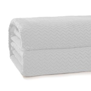 Cobertor Casal Plush Tweed Branco - Hedrons