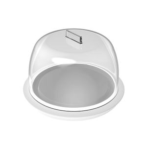 Queijeira de Plástico Break Branco 16cm - Martiplast
