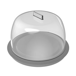 Queijeira de Plástico Break Chumbo 16cm - Martiplast