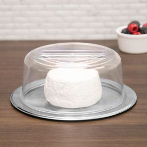Queijeira de Inox com Tampa De Acrílico 19cm - Meridional