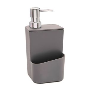 Porta Detergente e Esponja 650mL Cinza - Martiplast