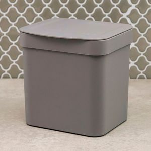 Lixeira de Pia Trium 2,5l Cinza - Martiplast