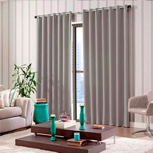 Cortina para Sala / Quarto Blend 2,6 X 1,7m Latte - Bella Janela