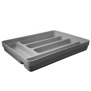Porta Talheres Retangular Logic Chumbo - Martiplast