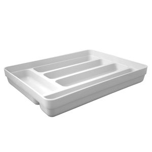 Porta Talheres Retangular Logic Branco- Martiplast