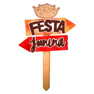 Placa Mini Jardim Festa Junina - Grinfest
