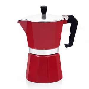 Cafeteira Italiana 6 Cafés Vermelha - Meridional