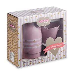Jogo de Garrafa Térmica com Filtro 102 700mL Rosa - Sanremo
