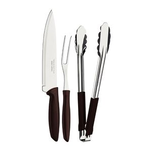 Jogo para Churrasco Plenus 15pçs Marrom - Tramontina