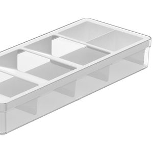 Organizador de Talheres Clear Branco - Ou