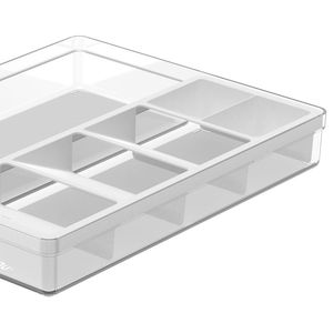 Organizador de Talheres e Utensílios Clear Branco - Ou