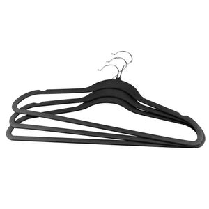 Conjunto de Cabides Aveludados 5 Peças Preto - Lyor