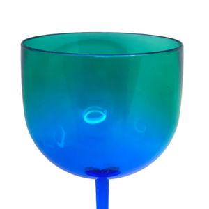 Taça de Gin Acqua 550mL Azul e Verde - M&ca Plásticos