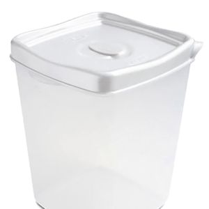Porta Mantimentos Quadrado 2,3l Branco - Plasvale