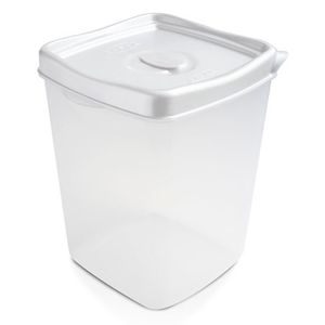Porta Mantimentos Quadrado 8l Branco - Plasvale