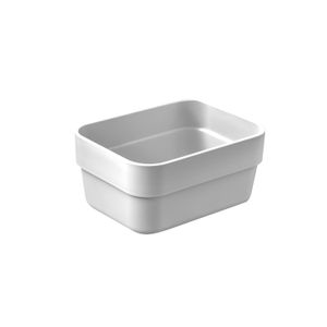 Caixa Organizadora Retangular Logic 5,6x11,5cm Bege - Martiplast