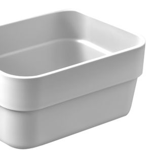 Caixa Organizadora Retangular Logic 5,6x11,5cm Bege - Martiplast