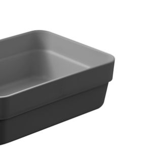 Caixa Organizadora Retangular Logic 5,6x17cm Cinza - Martiplast