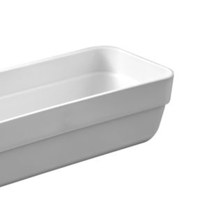 Caixa Organizadora Retangular Logic 5,6x23cm Bege - Martiplast