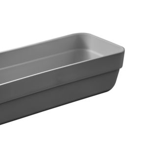 Caixa Organizadora Retangular Logic 5,6x23cm Cinza - Martiplast