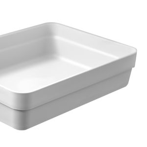 Caixa Organizadora Retangular Logic 5,6x23cm Bege - Martiplast