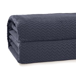 Cobertor Queen Plush Tweed Azul Cosmos - Hedrons