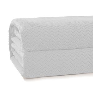 Cobertor Queen Plush Tweed Branco - Hedrons