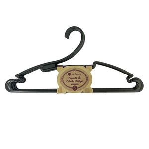 Conjunto de Cabides Vintage 3 Peças Black Premium - Home Space
