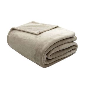 Cobertor Velour Casal Bege - Camesa