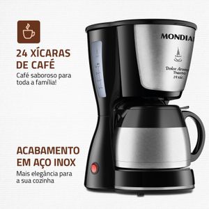 Cafeteira Elétrica Dolce Arome Thermo Inox C-33 - Mondial