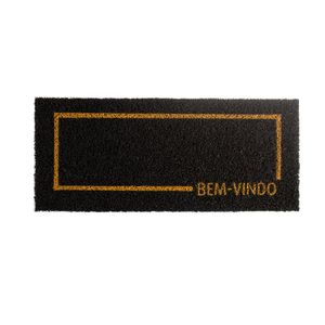 Capacho Extensive 30x70cm Bem-vindo Ouro - Euro Mats