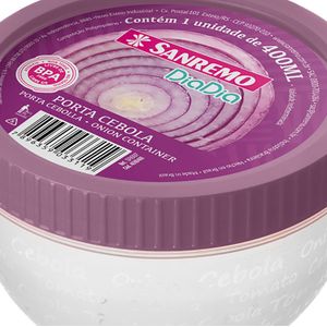 Pote de Plástico Redondo Cebola 400mL Roxo - Sanremo