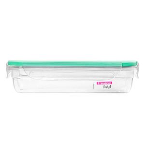 Pote de Plástico Retangular Fresh 820mL Verde - Sanremo