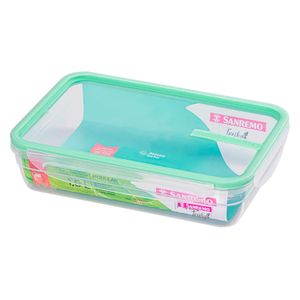 Pote de Plástico Retangular Fresh 1,6l Verde - Sanremo