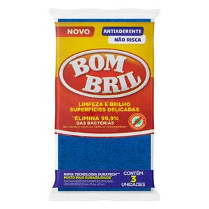 Esponja Antiaderente com 3 Peças - Bombril