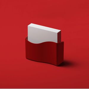 Porta Guardanapo Retangular Vermelho Bold - Coza