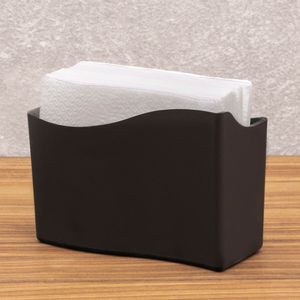 Porta Guardanapo Retangular 13,7cm Preto - Coza